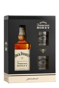 Jack Daniels Honey + 2 Glāzes