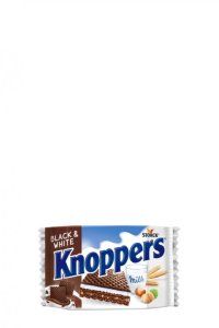 Vafeļu batoniņš Knoppers Black & White