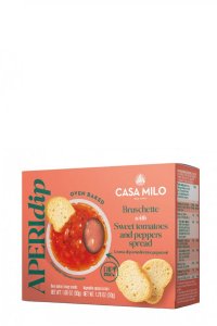 Casa Milo Aperidip Bruschette Ar Tomātu un Paprikas Mērci