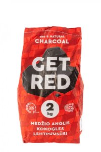 Wood Charcoal Get Red In Paper Bag