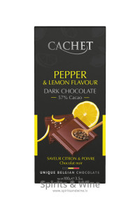 Šokolāde Cachet Dark Lemon & Black Pepper