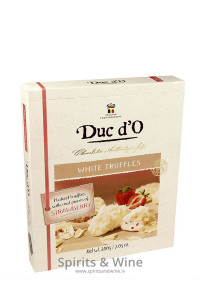Šokolādes konfektes Truffles White Strawberry