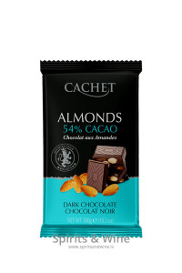 Šokolāde Cachet tumšā ar mandelēm 54%