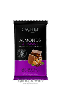 Šokolāde Cachet Milk Almonds & Raisins