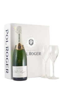 Pol Roger Brut + 2 glāzes