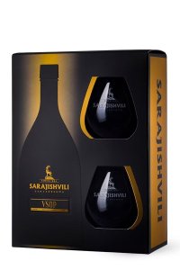 Sarajishvili VSOP + 2 glāzes