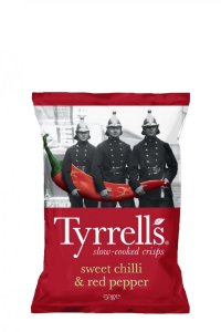 Tyrrell's kartupeļu čipsi ar saldo čili un papriku
