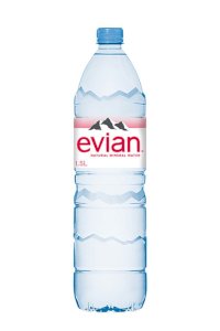 Dabīgs negāzēts minerālūdens Evian