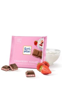 Ritter Sport piena šokolāde ar zemeņu jogurta garšu