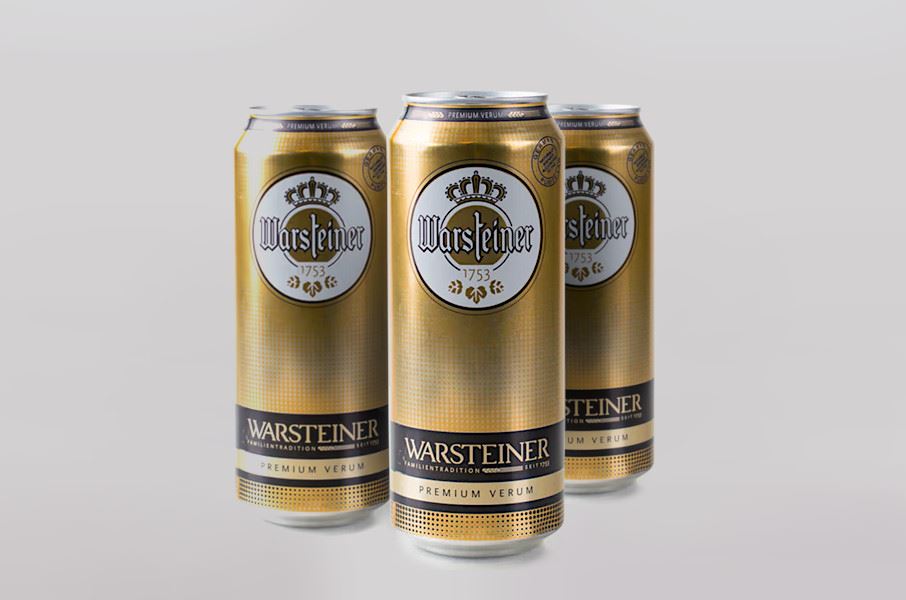 Cēsu alus Warsteiner skārdenēs