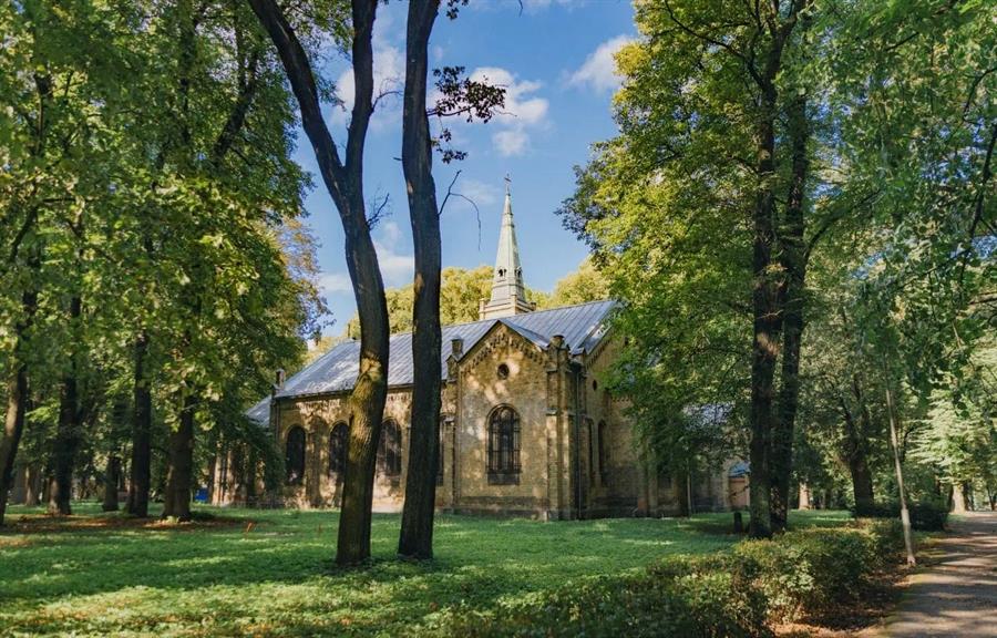 Great cemetery in Brasa park, Riga